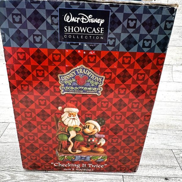 Disney Traditions Jim Shore CHECKING IT TWICE Mickey & Santa #4008063 Figurine - Picture 9 of 11